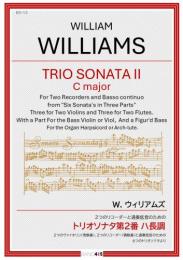 【BAND415 リコーダーピース112】 W. ウィリアムズ:2つのリコーダーと通奏低音のための　トリオソナタ第2番 ハ長調