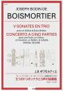 【BAND415 リコーダーピース123】J.B ボワモルティエ : フルート、ヴァイオリン、オーボエ、ファゴットと通奏低音のための 5つのトリオソナタと5声の協奏曲