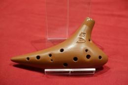 E457【新品・訳アリ】(フォーカリンク)オカリナ テラコッタ　ソプラノF管