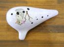 H13【新品】(BOM'S)オカリナ　東京の作品　バスC管　猫