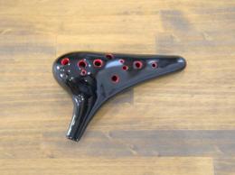H19【新品】(ヒロミチ)オカリナ　漆モデル　アルトC管
