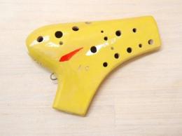 H41【新品】(颯)オカリナ　大阪府の作品　アルトC管 薄めの黄色