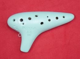 T198【新品】(POPOLO)オカリナ　スタンダード“モダン”　アルトC管　ミントグリーン
