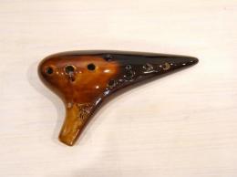 T746【中古品】(フォーカリンク)オカリナ　漆仕上げ　アルトC管