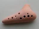 m021【中古品】(オカリナ工房かがみ)ダブルオカリナ　アルトC管
