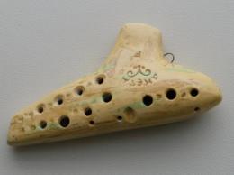 m026【中古品】(アケタ)ダブルオカリナ　ソプラノF管