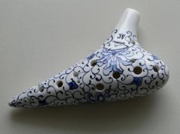 m048【中古品】(フォーカリンク)オカリナ　ブループリント　アルトC管