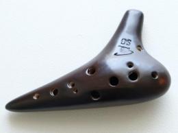 m061【中古品】(フォーカリンク)オカリナ　うるし仕上げ　ソプラノG管