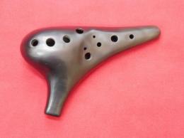 T335【中古品】(ヒロミチ)オカリナ　愛知県の作品　アルトC管【運指タイプ2】