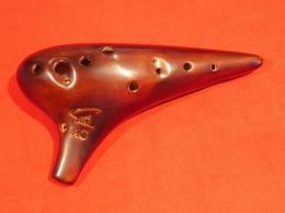 T352【中古品】(フォーカリンク)オカリナ　漆仕上げ　アルトG管