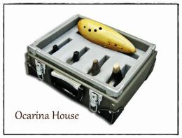 【受注停止】(プリマ)バス管も入る!オカリナハードケース　<<鍵付き>>
