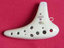T295【中古品】(ナイト)オカリナ　アンサンブル　ソプラノF管　アイボリー