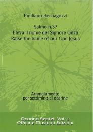 2.Salmo n.37 Eleva il nome del Signore Gesu　(Raise the name of our God Jesus)　7重奏楽譜