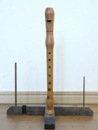 I001【中古品】(Mollenhouer) ソプラノリコーダー　ペアーウッド材　バロック運指