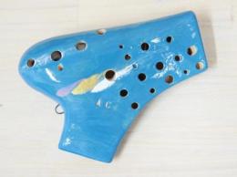 H64 【新品】(颯)オカリナ　大阪府の作品　アルトC管 トリプル