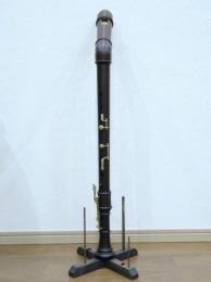 番号299【中古品】(KUNG)バスリコーダー スペリオ2611　ペアウッド材(ステイン仕上げ)