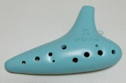 m091【新品/訳あり】(ポポロ)オカリナ　スタンダード“モダン”　アルトC管　ミントグリーン