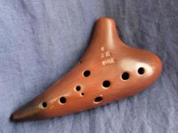 m096【中古品】(ピエタ)オカリナ　栃木県の作品　アルトC管　11穴