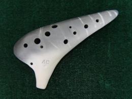 U34【性能抜群の丸型】(TSUBASA)オカリナ　スタンダード　アルトC管　ナチュラル仕上げ