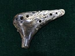 U36【大きなエッジ丸型を採用】(工房 悠)オカリナ　新作マーブル　アルトC管