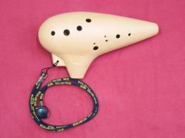 T369【中古品】(Zin)オカリナ　陶器製　アルトF管【運指タイプ2】