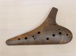 T487【中古品】(子雷)オカリナ　ナチュラル仕上げ　アルトC管