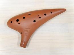 T865【中古品】(フォーカリンク)オカリナ　テラコッタ　アルトC管