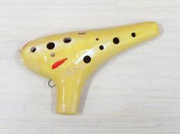 H86 【新品】(颯)オカリナ　大阪府の作品　ソプラノF管　薄黄色