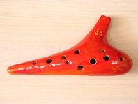 H30(めそりな)オカリナ　埼玉県の作品　ソプラノF管【赤系】