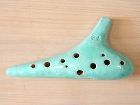 H31(めそりな)オカリナ　埼玉県の作品　ソプラノF管【空色】