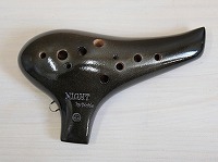 T614【中古品】(ナイトbyノーブル)オカリナ　光沢仕上げ　アルトC管