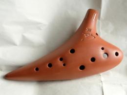 m148【中古品】(フォーカリンク)オカリナ　テラコッタ　アルトC管